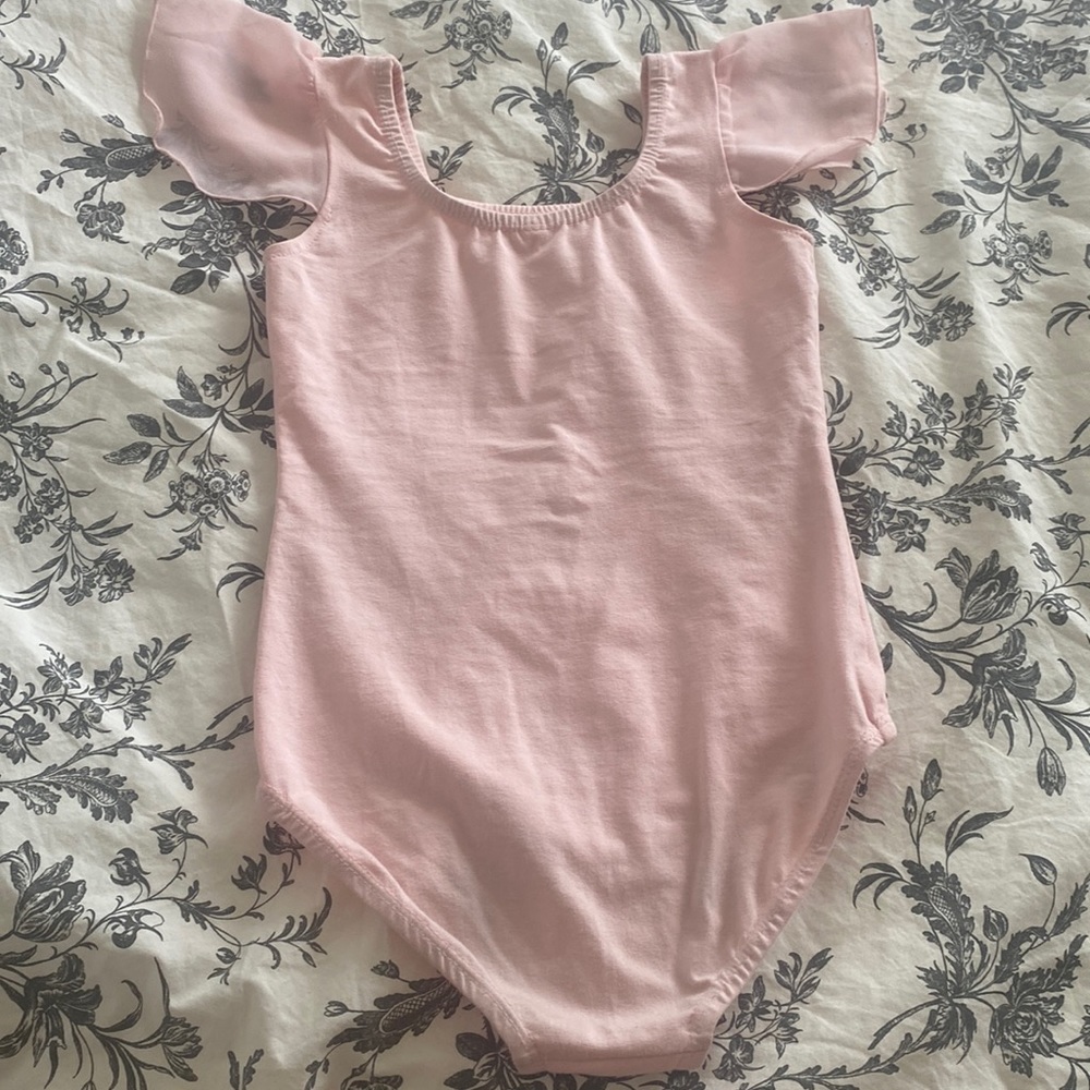 Dance Leotard, pink, 3y, with veil, sleeveless